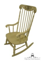 ETHAN ALLEN Cream Painted Traditional Hitchcock Style Accent Rocker Rock... - £429.53 GBP