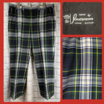 Strathmore Plaid Tartan Pants Scottish Trews Mens 42x27 Cuffed Trousers ... - $123.74