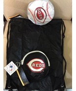 Brand New Cincinnati Reds Tuck-Away Collapsible Backpack - White/Black - £11.79 GBP