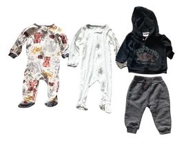 Baby Boy Clothing Lot 0–3M Gerber Guns N Roses Star Wars Cat & Jack 11pc E image 2