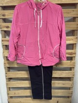 NEW Vintage Three Hearts Macy’s Pink  Track Suit Woman&#39;s Plus Size 1X KG JD - $49.49