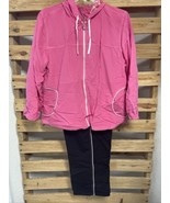 NEW Vintage Three Hearts Macy’s Pink  Track Suit Woman&#39;s Plus Size 1X KG JD - $49.49