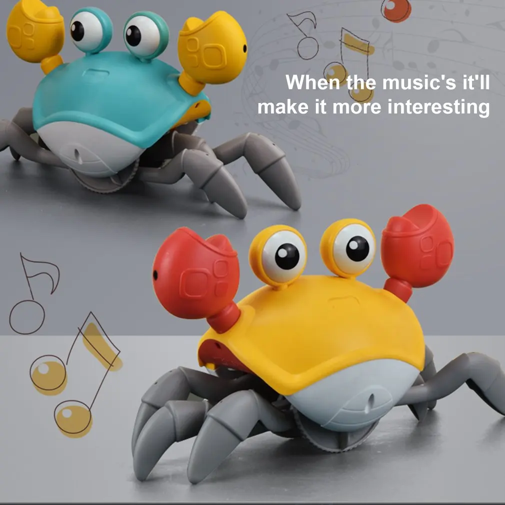 Induction Escape Crab Rechargeable Electric Pet Musical Toys Interactive Toys - £9.09 GBP+