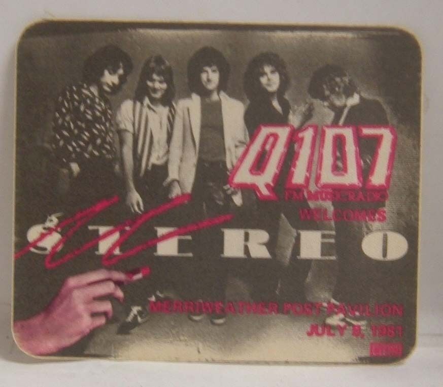 REO SPEEDWAGON - ORIGINAL CONCERT TOUR CLOTH BACKSTAGE PASS ***LAST ONE*** - $10.00