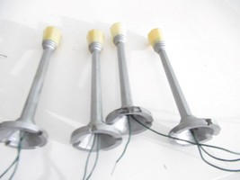 Silver Plastic Lamp POSTS- Approx 6&quot; TALL- All Work -0/027- 4 PIECES- EXC.- SR11 - £6.62 GBP