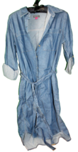 Vince Camuto Boho Spirit Fashion Retro Wash Denim Blue Dress Size Women&#39;s 2 - £86.04 GBP