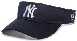 New York Yankees MLB OC Sports Sun Visor Golf Hat Cap Navy Blue w/ White NY Logo - $16.99