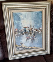 Antique/Vintage 16 x 11.5&quot; Original On Canvas By Artist Rikard Lindstrom  - $130.00