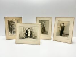 Vintage 1940's  Studio Cardboard Frame Pictures Wedding Photos Portrait ... - $14.99
