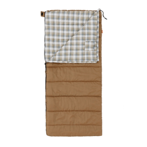 35F Flannel Lined Rectangle Adult Sleeping Bag - Brown (80" X 36") - $53.72