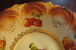 Antique Royal Firenze Bowl decorated with transfer fruits in tones of brown - £27.25 GBP