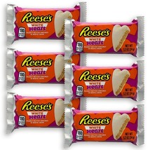Reeces Heart White Creme - Reeces Peanut Butter 1.2oz x 6 Pack Valentines - £12.55 GBP