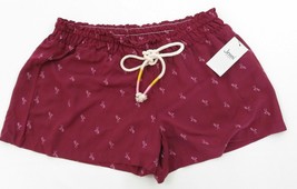 Jenni Printed Lightweight Pajama Shorts, Burgundy - £11.99 GBP