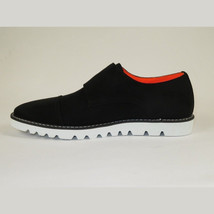 Men Tayno Dressy Casual Soft Suede Comfortable Double Buckle #Freshman Black image 5