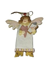 Christmas Tree  Ornament Kurt Adler Nurse Angel Heart Clipboard 5” - £5.62 GBP