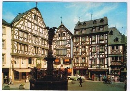 Germany Postcard Bernkastel Kues Malerischer Weinort Mosel Marktplatz - $3.43