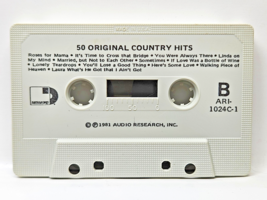 Cassette Tape ONLY 50 Original Country Hits 1981 Audio Research ARI-1024C-1 - $2.95