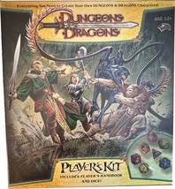 Unused Wizards of the Coast D&amp;D Player&#39;s Kit w Dice Set Handbook 3E 3rd ... - £79.92 GBP