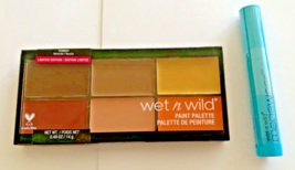 Wet n Wild Paint Palette #1230031 Neutrals + MegaWear  Mascara C136 Very... - $13.29