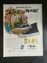 Vintage 1951 U.S Keds Kids Tennis Shoes Full Page Original Ad 1221 - $6.64