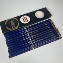 Vintage NEW Eagle Verithin Colored Pencils Box of 11 741 Indigo Blue - $15.83