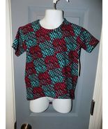 Lularoe Gracie Red/Blue/Black Design Size 2 Girl's NEW - $25.81