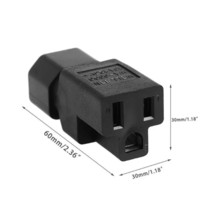 Addon ADD-515P2C14ADPT ADDON NEMA 5-15P TO C14 100-250V BLACK POWER ADAPTER - $904.48 MXN