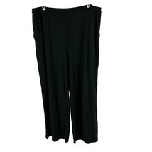 J.Jill Wearever Collection Black Full-Leg Cropped Pants L Rayon/Spandex - $27.70