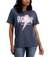 MSRP $20 Grayson Threads Black Juniors&#39; Cotton Acdc Relaxed T-Shirt Size... - £10.16 GBP