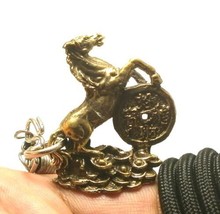 Horse On China Money Thai Pendant Necklace Amulet Lucky Protection C ASIN O Gamble - $24.32