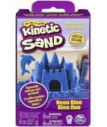 The One &amp; Only! Kinetic Sand • Neon Blue • Never Dries Out! • 8oz - £6.89 GBP