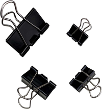 120Pcs Assorted Sizes Binder Clips, Metal Paper Clamps 4 Assorted Sizes, Medium, - £8.58 GBP