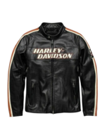CUSTOMIZED HARLEY-DAVIDSON MOTORBIKE LEATHER JACKET - $307.73 CAD