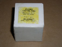 Jelenko Dental Lab Casting Ring 220546 Medium 1.5 Inch New Unused Boxed - $15.99