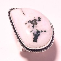 Moss Agate Gemstone Handmade Valentine&#39;s Day Gift Ring Jewelry 9&quot; SA 2225 - £3.15 GBP