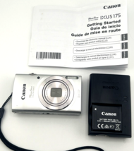 Canon PowerShot ELPH 180 20MP Digital Camera 8x Zoom HD SilverTested MINT - £227.70 GBP