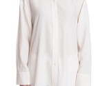 HELMUT LANG Womens Blouse Tie Neck Stylish Elegant White Size M G09HW507  - $223.09