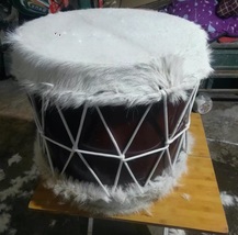 Mongolian drum Turkic drum Sheepskin Tuwa drum Playing specialized percu... - £611.62 GBP