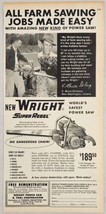 1950&#39;s Print Ad Wright Super Rebel Power Saws Louisville,Kentucky - £12.63 GBP