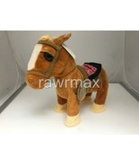 1Pc New Walking Pony Horse W/ Sound Leash Toystuff Plush Battery Kid Fun... - £33.41 GBP