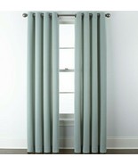 (1) JCPenney Home Arista Mint Light Green Teal Grommet Top Curtain Panel... - $1,079.57 MXN