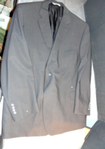 2 Button PRONTO UOMO Designer Suit Jacket MENS COMFORT STRETCH Gray 55R - £29.70 GBP