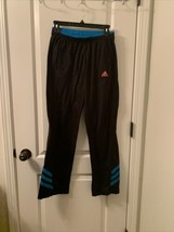 Adidas Youth Boys Athletic Jogging Track Pants Elastic Waist Pockets Size Small - £30.93 GBP