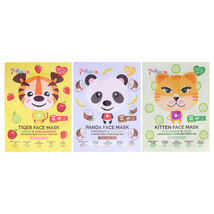 Animal Face Mask Multipack by 7th Heaven for Kids - 3 Pc Kitten Face Mas... - $13.99