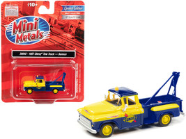 1957 Chevrolet Stepside Tow Truck &quot;Sunoco&quot; Blue and Yellow 1/87 (HO) Scale Mo... - £27.13 GBP