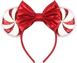 Christmas Headband Mouse Ears Christmas Decorations Christmas Headwear - £19.61 GBP
