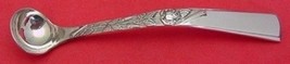 Rose Motif by Stieff Sterling Silver Mustard Ladle Custom Made 4 5/8&quot; - £53.49 GBP