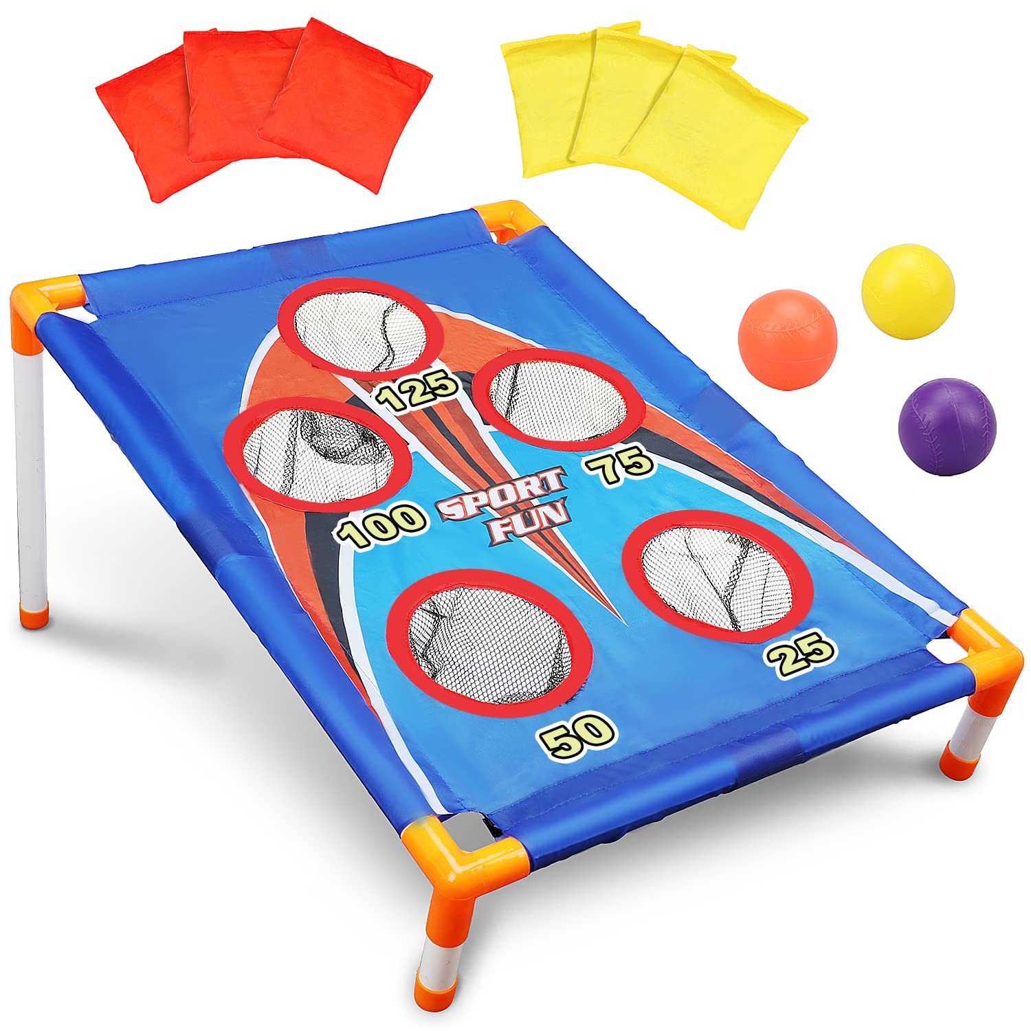 Primary image for Kids Cornhole Set Outdoor Games For Kids Outdoor Toys For Kids 4-8-12 Bean Bag T