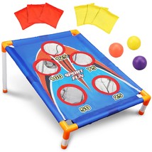 Kids Cornhole Set Outdoor Games For Kids Outdoor Toys For Kids 4-8-12 Bean Bag T - £41.66 GBP