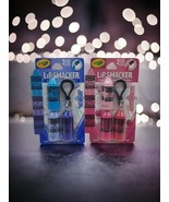 *2pk*  Lip Smacker Crayola Stackable Trio w/ Clip - Pink &amp; Blue 0.03oz - $12.86